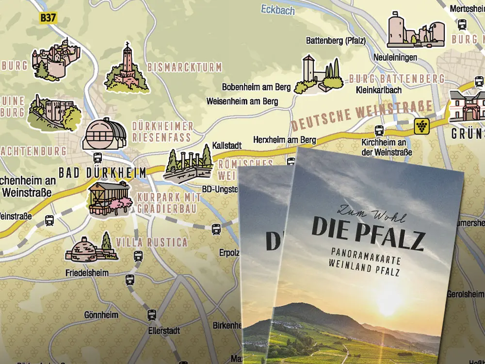 Weinstrasse Panoramakarte
